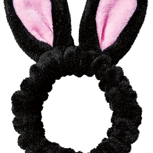 Spa Hair Headband Black Rabbit Makeup Skincare Face Washing Accessory - Picture 1 of 6